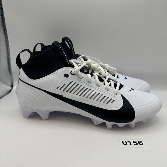 NIKE Men\'s 11.5 Vapor Edge PRO 360 2 Football Cleats White/Black FZ4267-100 main image 6